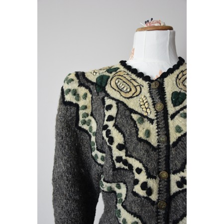MAGLIONE CARDIGAN  tg.46 it.  GOLFINO DONNA TIROLESE