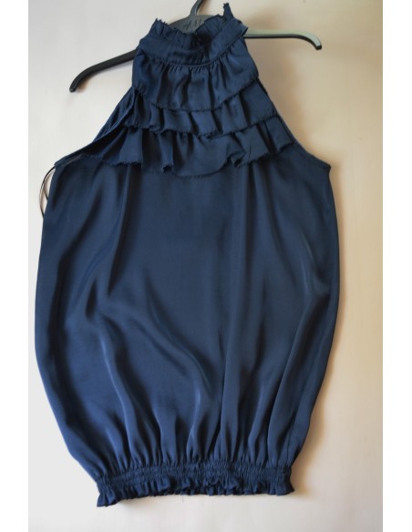 CAMICETTA CANOTTIERINA BLU  tg. 44/46