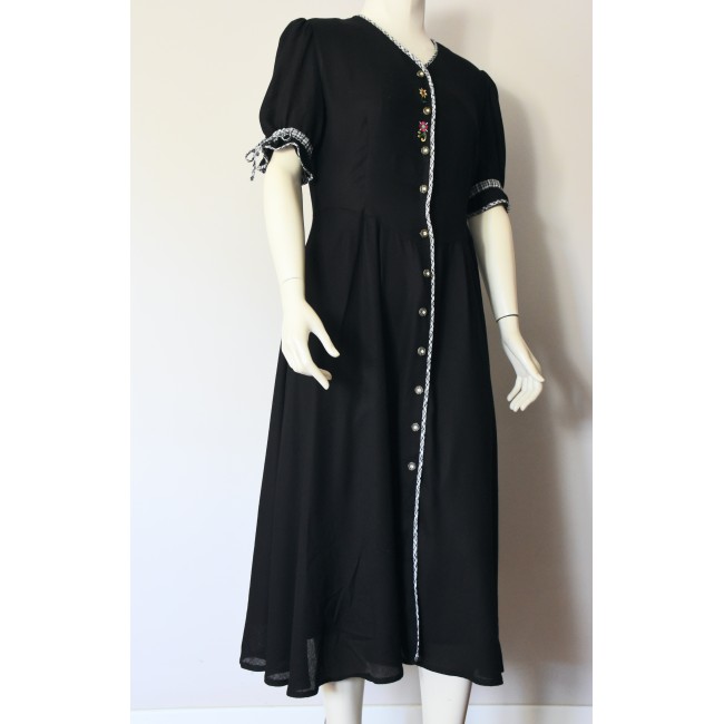 ABITO IN STILE TIROLESE tg.48 it.  NERO