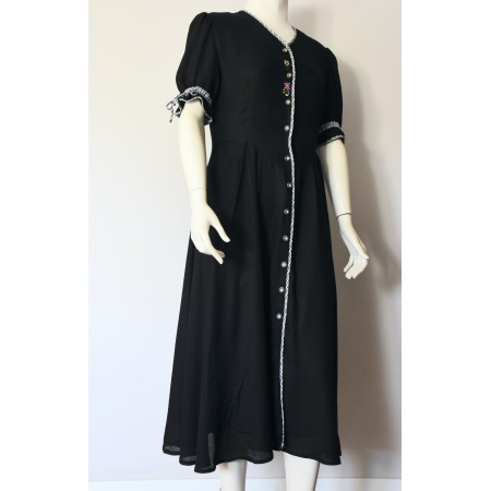 ABITO IN STILE TIROLESE tg.48 it.  NERO