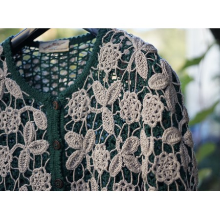 MAGLIA GOLFINO CARDIGAN tg. it.  STILE TIROLESE VINTAGE