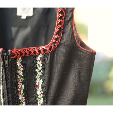 GILET CORPETTO NERO TIROLESE Tg 38 it Country Line
