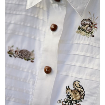 CAMICIA STILE TIROLESE  tg 48/50 it. Imperial