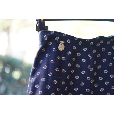 GONNA VINTAGE IN STILE TIROLESE tg. 38/40 it. circa Blu