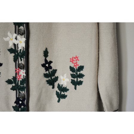 MAGLIA GOLFINO CARDIGAN tg.46/48 it.  STILE TIROLESE