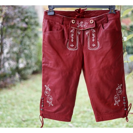 PANTALONCINI tg. 46 italiana PELLE TIROLESE DONNA