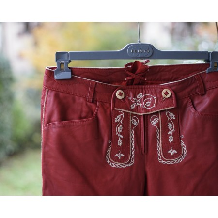PANTALONCINI tg. 46 italiana PELLE TIROLESE DONNA