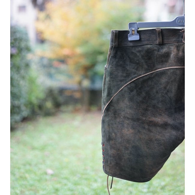 PANTALONI tg. 52 PELLE LEDERHOSEN TIROLESE