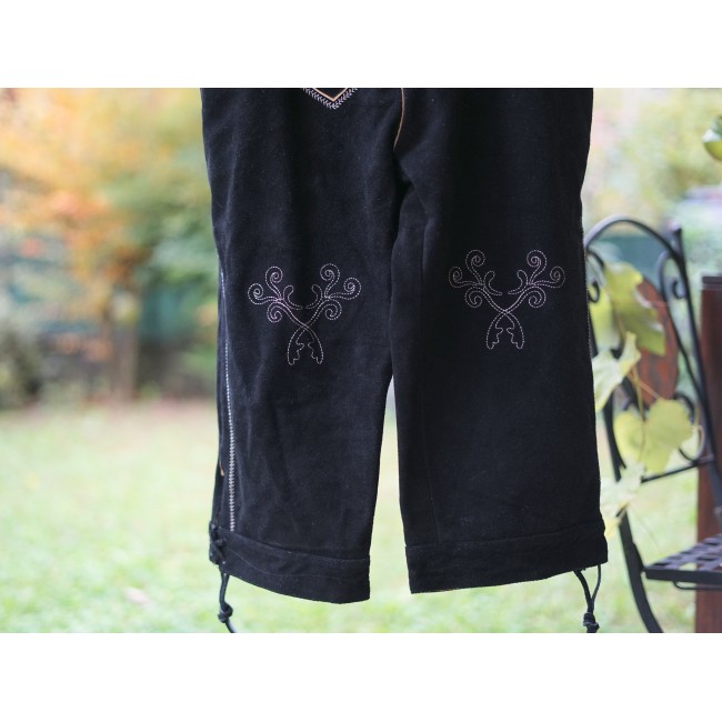PANTALONI tg. 52 PELLE LEDERHOSEN TIROLESE