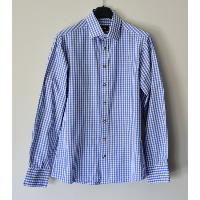 CAMICIA UOMO TIROLESE  TG.S 37/38  quadretti