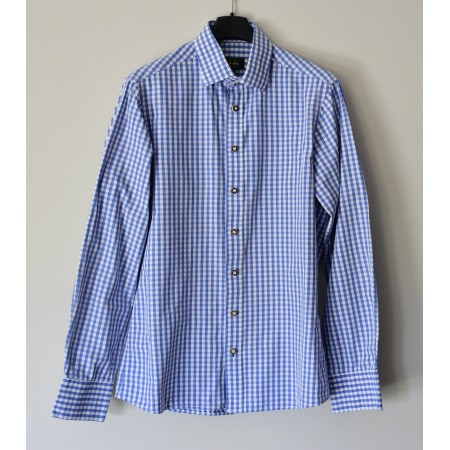 CAMICIA UOMO TIROLESE  TG.S 37/38  quadretti