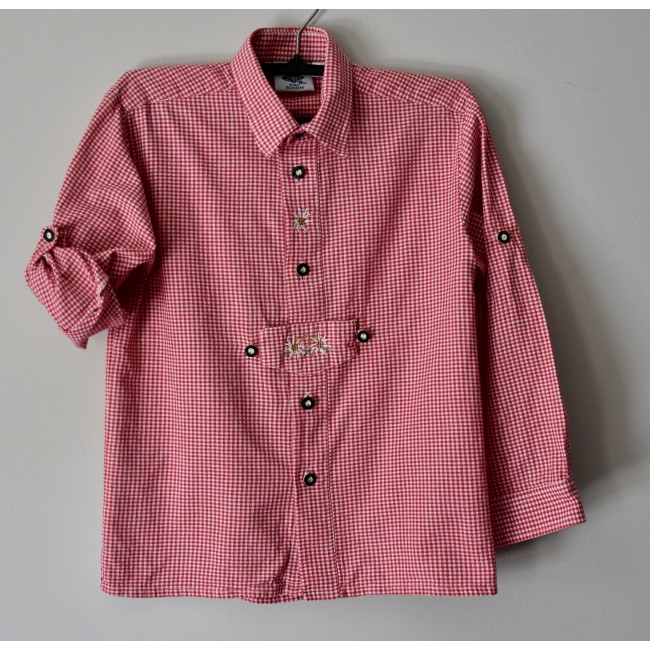 CAMICIA  BAMBINO IN STILE TIROLESE TG 140