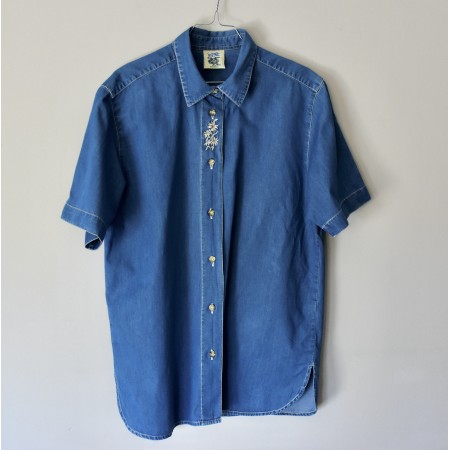 CAMICIA STILE TIROLESE  tg 46/48 it. Usar Trachten