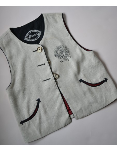 GILET DONNA IN STILE TIROLESE Tg.42 Amann