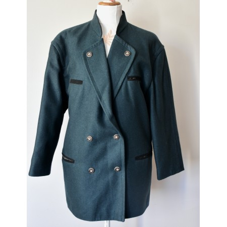 GIACCA BLAZER '90 LANA STILE TIROLESE tg.48 it. Vintage Altenbaurer