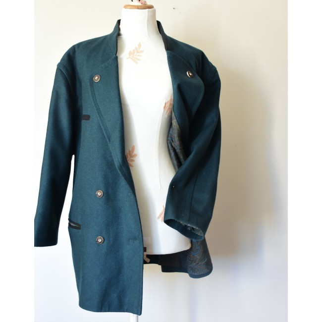GIACCA BLAZER '90 LANA STILE TIROLESE tg.48 it....