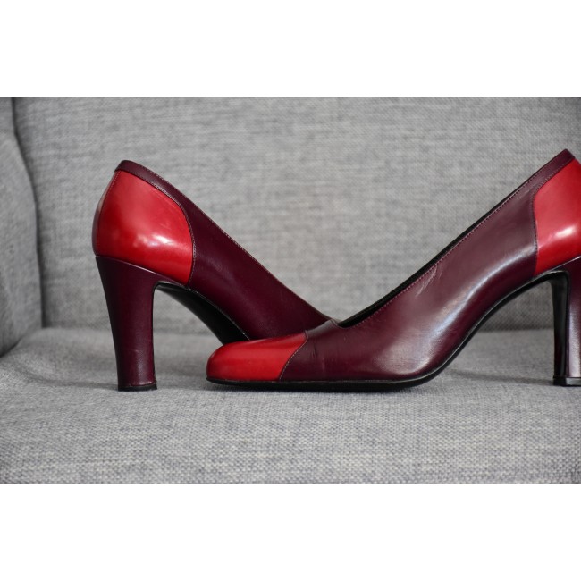 Décolleté Bruno Magli tacco 8 cm  n.36,5 in pelle
