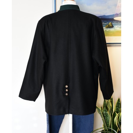 GIACCA BLAZER '80/'90 LANA STILE TIROLESE tg.50/52 it. Vintage donna