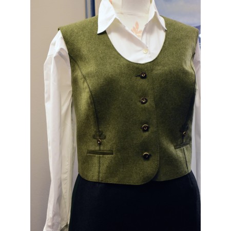 GILET  tg.48/50 it. DONNA TIROLESE LANA