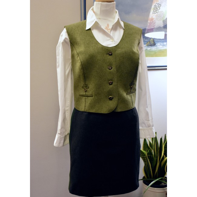 GILET  tg.48/50 it. DONNA TIROLESE LANA