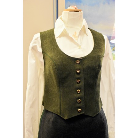 GILET  DONNA TIROLESE  LANA Tg.46 it. Loden Frey