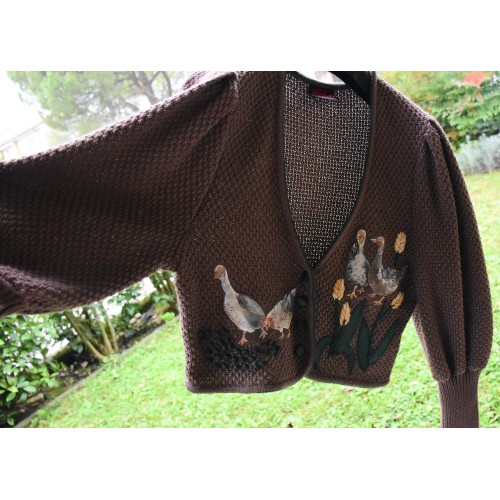 MAGLIONE CARDIGAN  tg.44 it.  GOLFINO DONNA TIROLESE 2