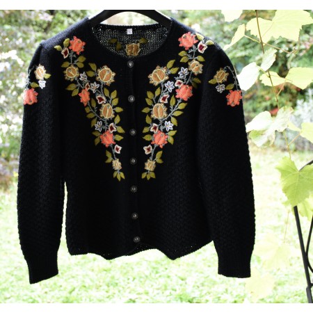 MAGLIONE CARDIGAN  tg.L  GOLFINO DONNA TIROLESE