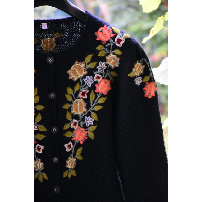 MAGLIONE CARDIGAN  tg.L  GOLFINO DONNA TIROLESE