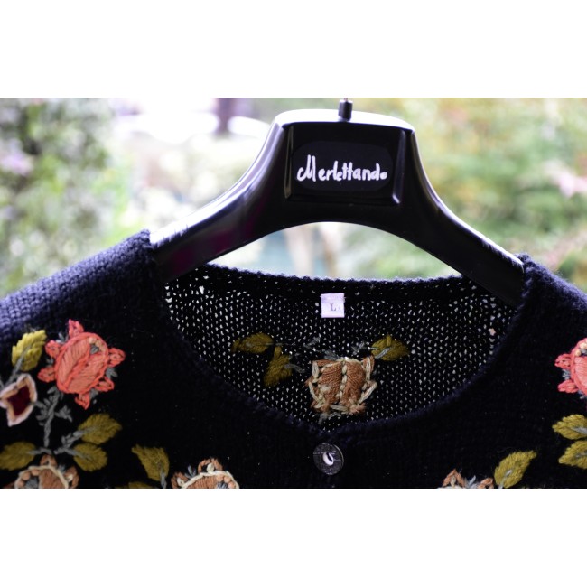 MAGLIONE CARDIGAN  tg.L  GOLFINO DONNA TIROLESE
