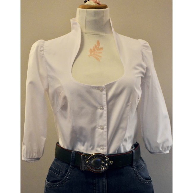 CAMICIA STILE TIROLESE  tg 40/42 it. Hammerschmid