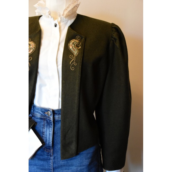 GIACCA BLAZER '80/'90 LANA STILE TIROLESE...