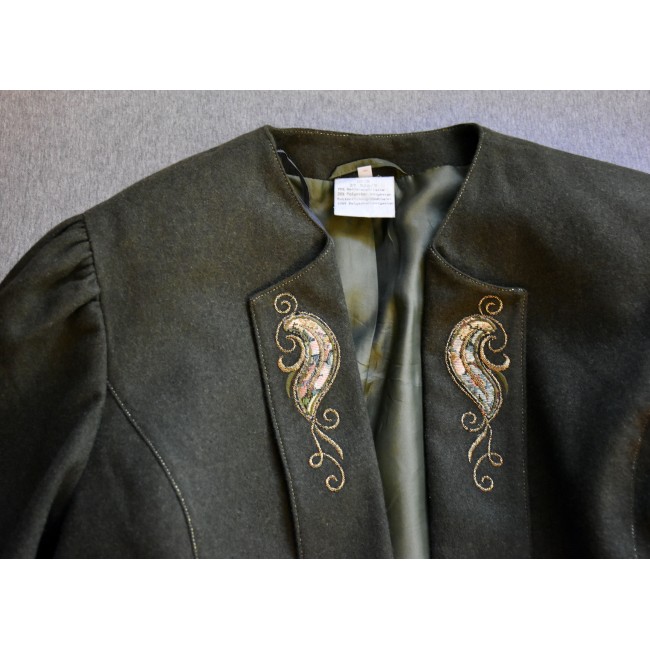 GIACCA BLAZER '80/'90 LANA STILE TIROLESE...