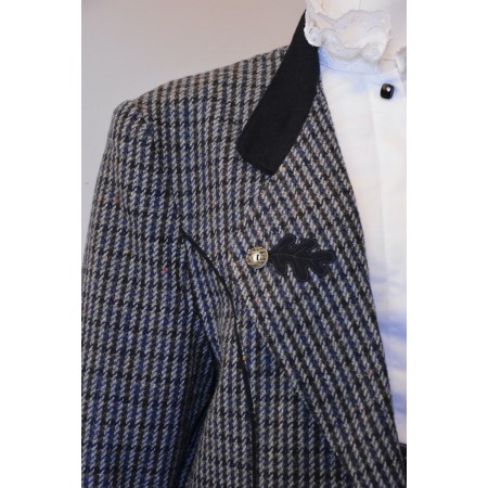 GIACCA BLAZER '80/'90 LANA STILE TIROLESE tg.44/46 it. Vintage donna