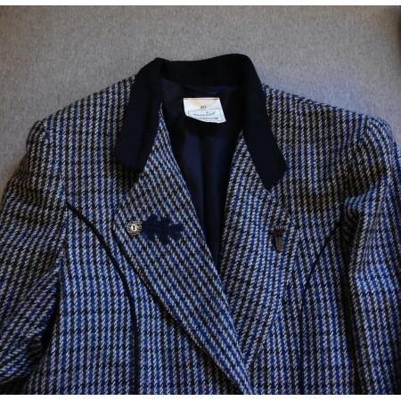 GIACCA BLAZER '80/'90 LANA STILE TIROLESE tg.44/46 it. Vintage donna