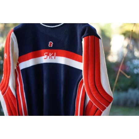 MAGLIONE SCI  IMBOTTITURE VINTAGE  '80 tg.L  pull Montant
