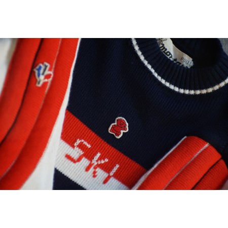 MAGLIONE SCI  IMBOTTITURE VINTAGE  '80 tg.L  pull Montant
