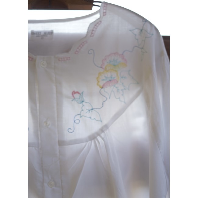 CAMICIA DA NOTTE RICAMATA  tg. 52  Sweet Sleep