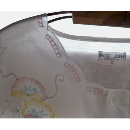 CAMICIA DA NOTTE RICAMATA  tg. 52  Sweet Sleep