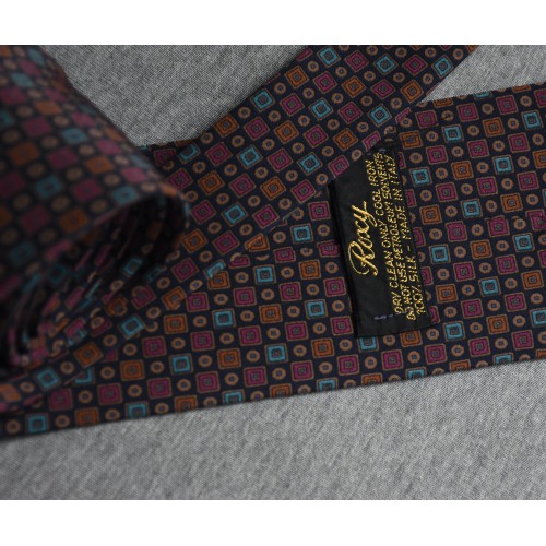 CRAVATTA  VINTAGE  seta 100% Roxy 2