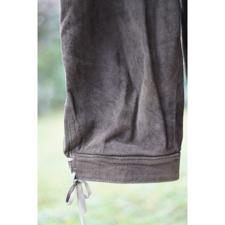 PANTALONI tg. 26 / 48-50 PELLE LEDERHOSEN TIROLESE