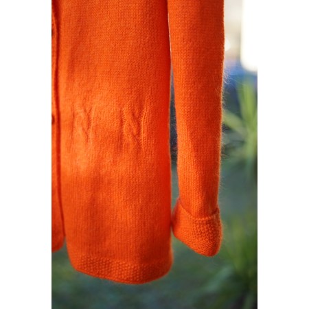 MAGLIA GOLFINO CARDIGAN tg.46 it.  realizzato a mano