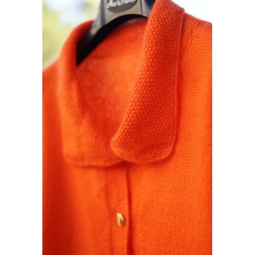 MAGLIA GOLFINO CARDIGAN tg.46 it.  realizzato a mano 2