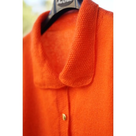 MAGLIA GOLFINO CARDIGAN tg.46 it.  realizzato a mano