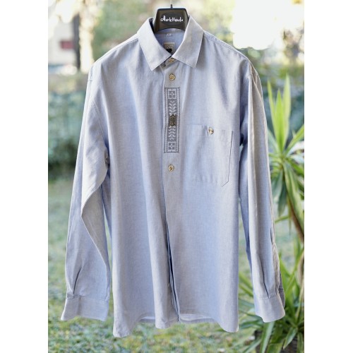 CAMICIA UOMO STILE TIROLESE  TG.40 Alpenland 2