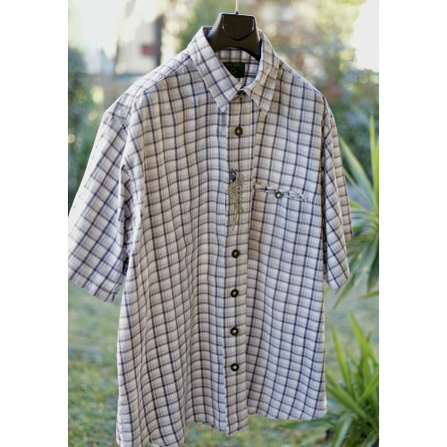 CAMICIA UOMO STILE TIROLESE  TG.45/46 Natural Life 2
