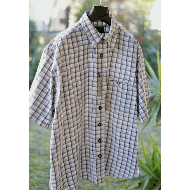 CAMICIA UOMO STILE TIROLESE  TG.45/46 Natural Life