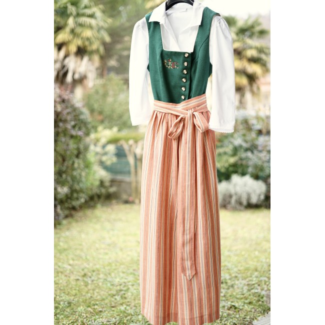 ABITO STILE TIROLESE  tg. 46/48 it.  Rose Dirndl