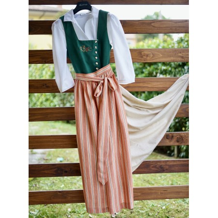 ABITO STILE TIROLESE  tg. 46/48 it.  Rose Dirndl