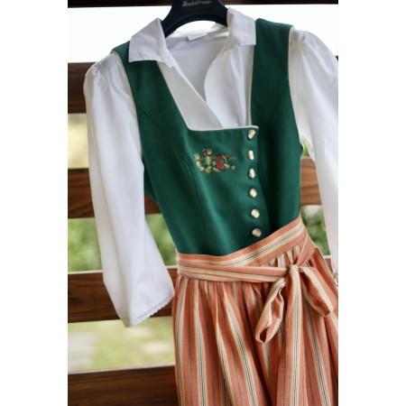 ABITO STILE TIROLESE  tg. 46/48 it.  Rose Dirndl