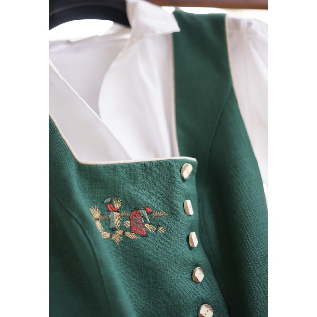 ABITO STILE TIROLESE  tg. 46/48 it.  Rose Dirndl